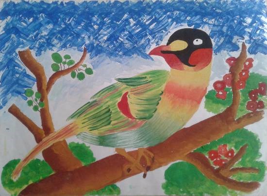 Bird, painting by Radhika Sunil Argade