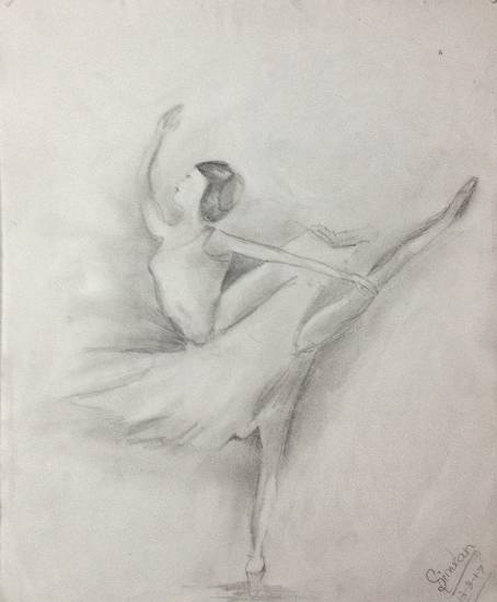 Painting  by Simran Kaur - Ballerina
