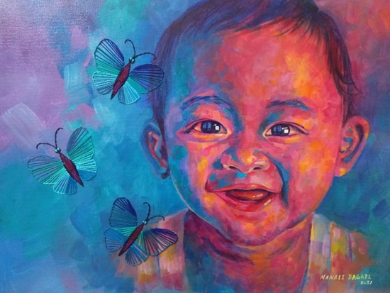 Mind and the triune, painting by Manali Bagade