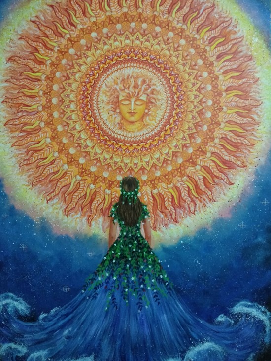 Suryasudha, painting by Manali Bagade