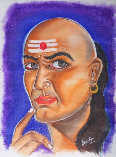 Chanakya, painting by Manali Bagade