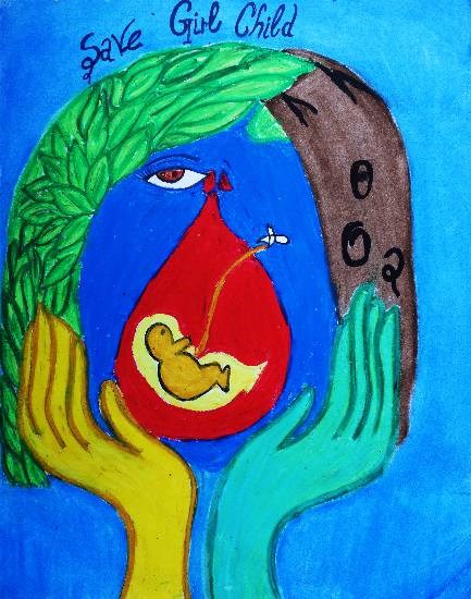 Untitled - 2, painting by Navpreet Kaur