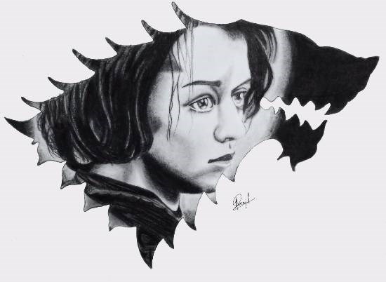 The house of Starks, painting by Pranjal Singh