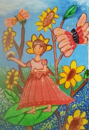 Painting  by Anushka Samit Bandiwdekar - Butterfly