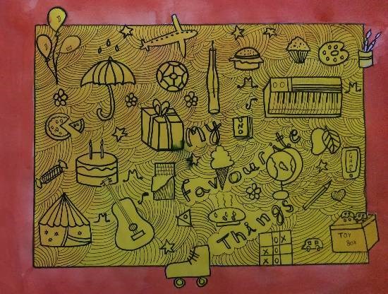 My Favorite Things, painting by Darsh Anubhav Agarwal