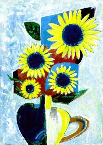 Flowers, painting by Deetya Hitesh Jain