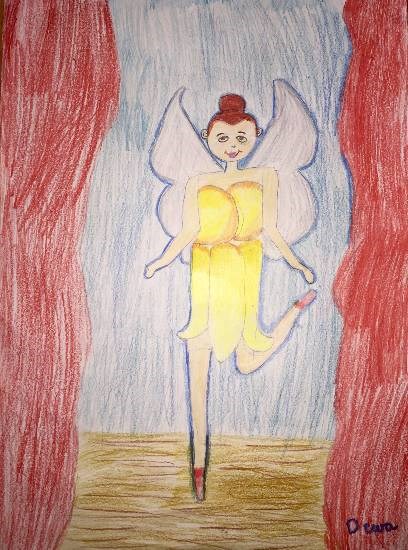 Fairy, painting by Deeva Sajith Abraham