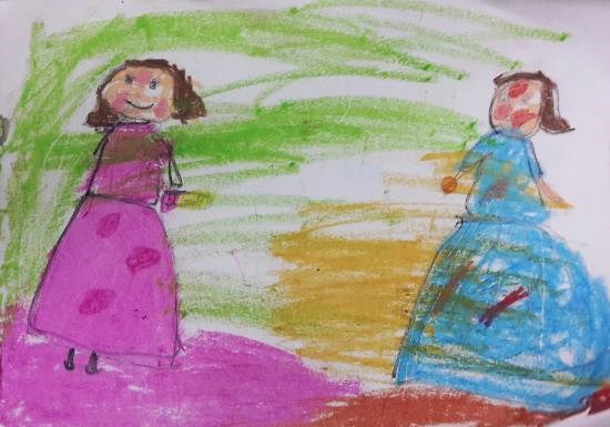 Holi, painting by Dhanishta Devendra Suryavanshi