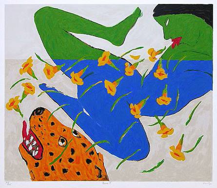 painting by Amit Ambalal - Apsara