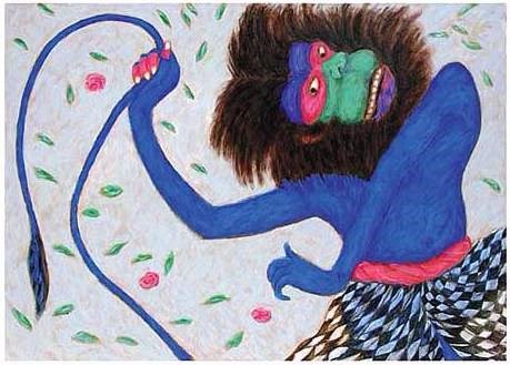 Lonely Planet, painting by Amit Ambalal