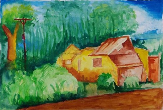 Scenery, painting by Gargei Rahul Lavekar