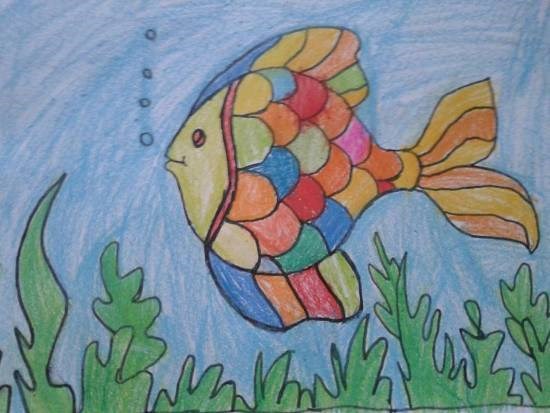 Fish, painting by Indraneel Amol Hajarnis