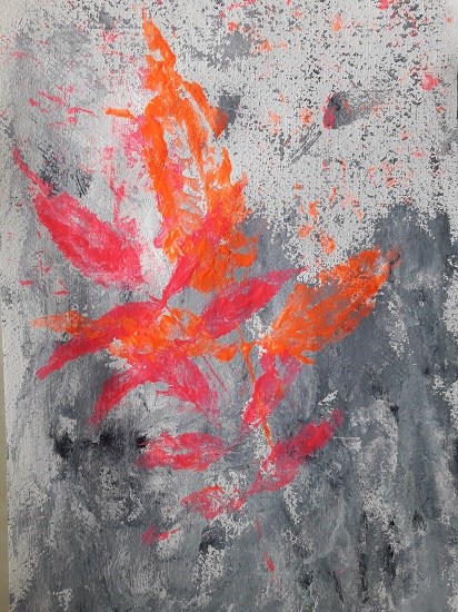 Spring colour pop, painting by Ira Bandekar