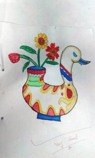 Painting  by Amey Sandeep Sawant - Flower pot