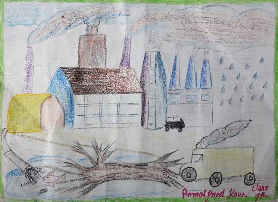 Save Trees, painting by Anmolpreet Kaur