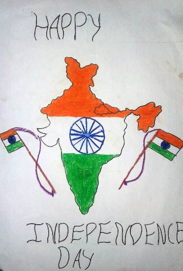 Hritu art Happy independence day🇮🇳... - My painting arts. | Facebook