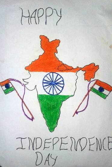 Happy Independence Day, painting by Ashutosh Jangam