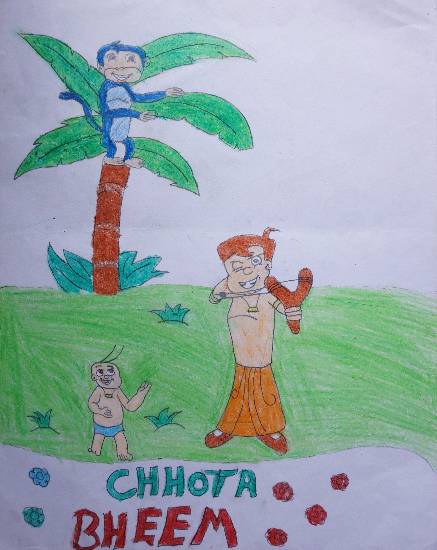 Painting  by Jobanpreet  - Chhota Bheem
