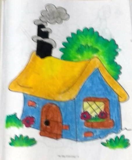 House, painting by Mansvi Bhagwat