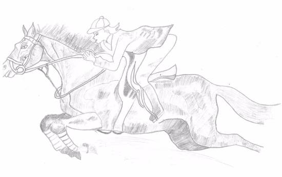 Painting  by Kalash Durgesh Desai - Horse rider