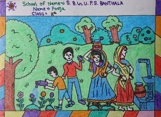 Painting  by Pooja  - Village