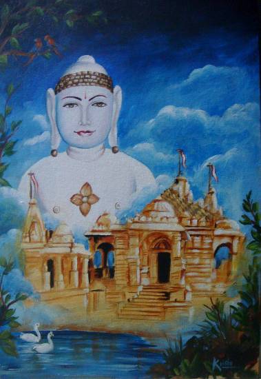 Painting  by Krisha Amish Shah - Palitana