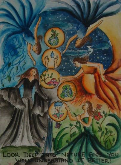 Save nature, painting by Krisha Amish Shah