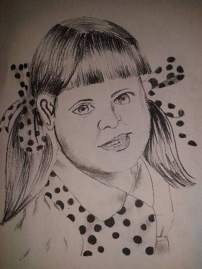 Girl, painting by Krisha Amish Shah