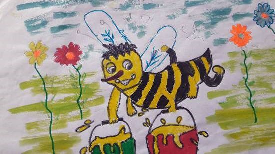 Buzz, painting by S Sanjaykumar