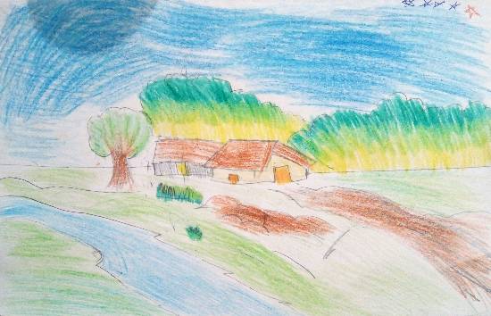 Painting by Saanvi Rajendra Kulkarni - Nature