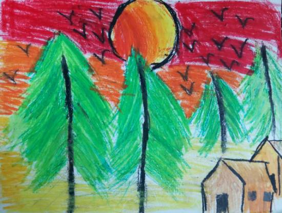 Untitled - 2, painting by Saanvi Rajendra Kulkarni