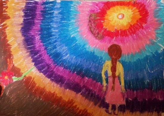 Abstract, painting by Saanvi Rajendra Kulkarni