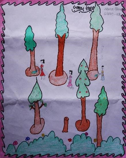Save Trees, painting by Tannu 
