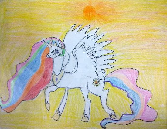 Painting  by Vansheeta Acharya - Beautiful horse