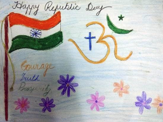 Republic day, painting by Vansheeta Acharya