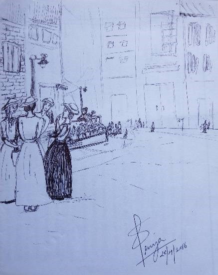 Gleesome club - 1, painting by Supriya Choudhary