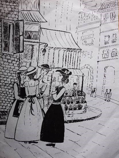 Gleesome club, painting by Supriya Choudhary