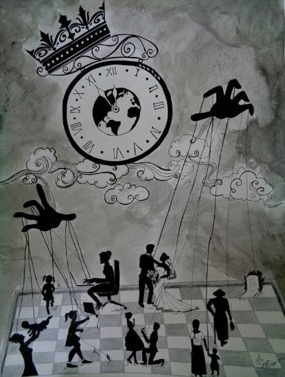 Realm of Time, painting by Supriya Choudhary