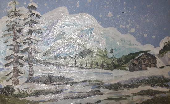Painting  by Mariya Kapadia - Snow