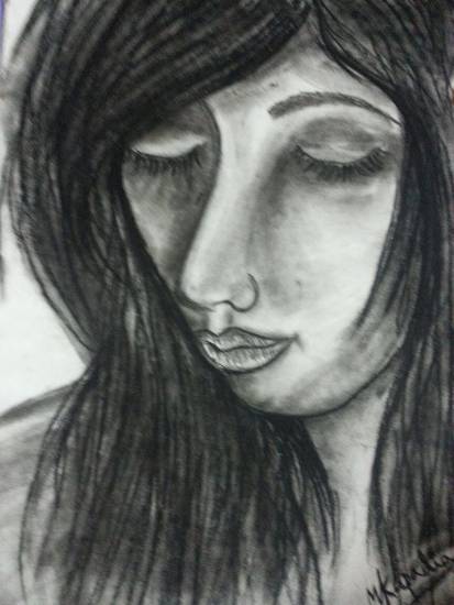 Painting by Mariya Kapadia - Woman