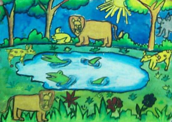 Painting by Mariya Kapadia - Jungle