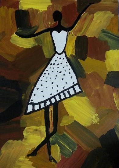 Dancer, painting by Mariya Kapadia