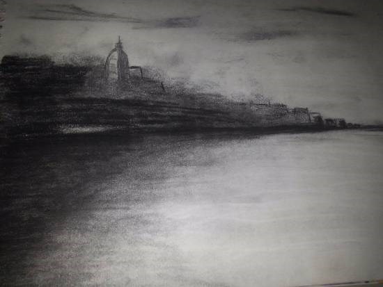 Landscape, painting by Mariya Kapadia