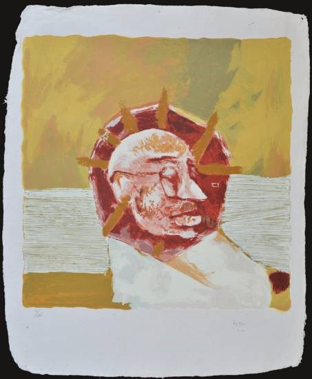 Gandhi, painting by Haku Shah