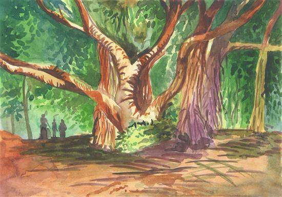 Painting  by Meghna Unnikrishnan - Jungle