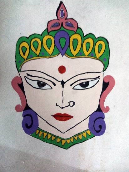 Devi, painting by Achira Shah