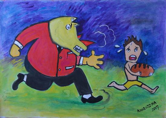 Painting  by Aniruddha Aloke - Hippo