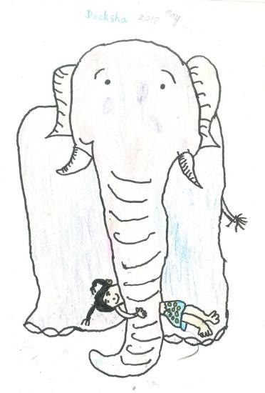 Gajapati Kulapati - From my Lovely Book, painting by Deeksha Srineet