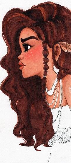 Curious Young Lady, painting by Naysha Satyarthi