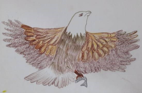 Eagle, painting by Mrunal Vijay Todkar